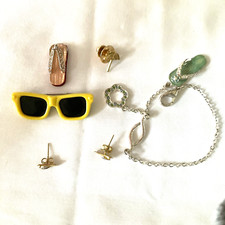 Beach Jewelry 5 Avon Flip Flop Chain Umbrella Pin Sunglass Red Flip Flop Pendant
