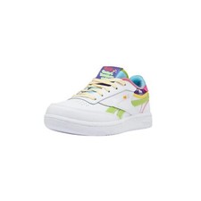 Reebok Toddler Club C Revenge Sneaker White/Sonic Green/Radiant Aqua GZ3869