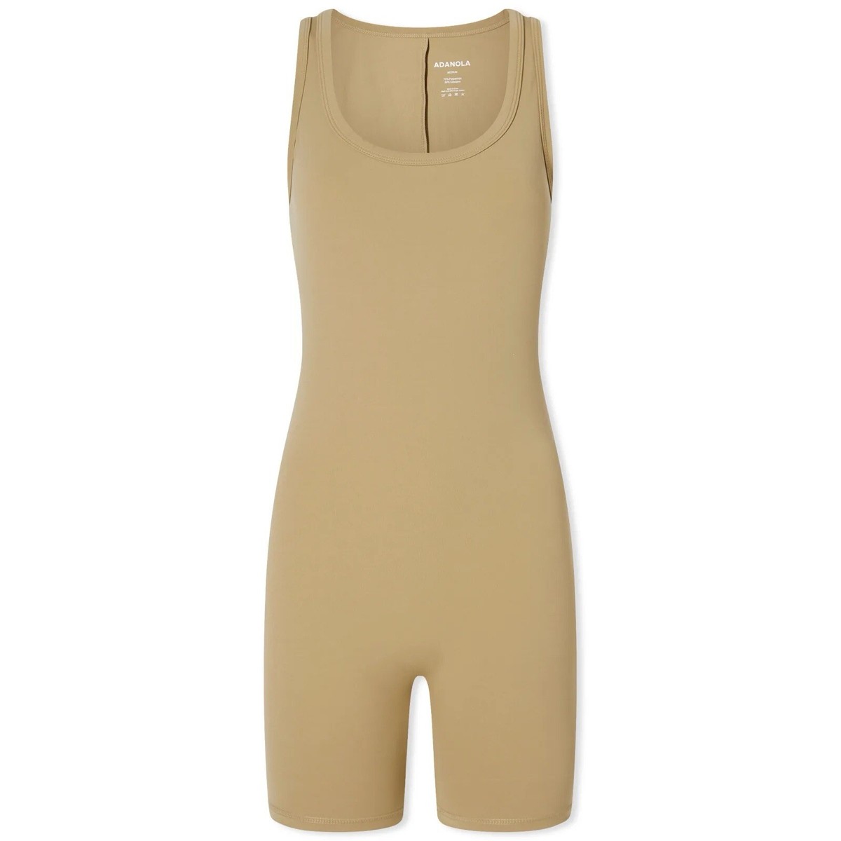 Adanola Ultimate Scoop Neck Sleeveless Romper - Deep Sand