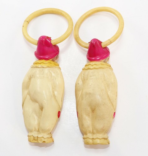 Celluloid Clown Ornaments Vintage Japan Ando Togoro Workshop Antique Toy dolls - Picture 9 of 12