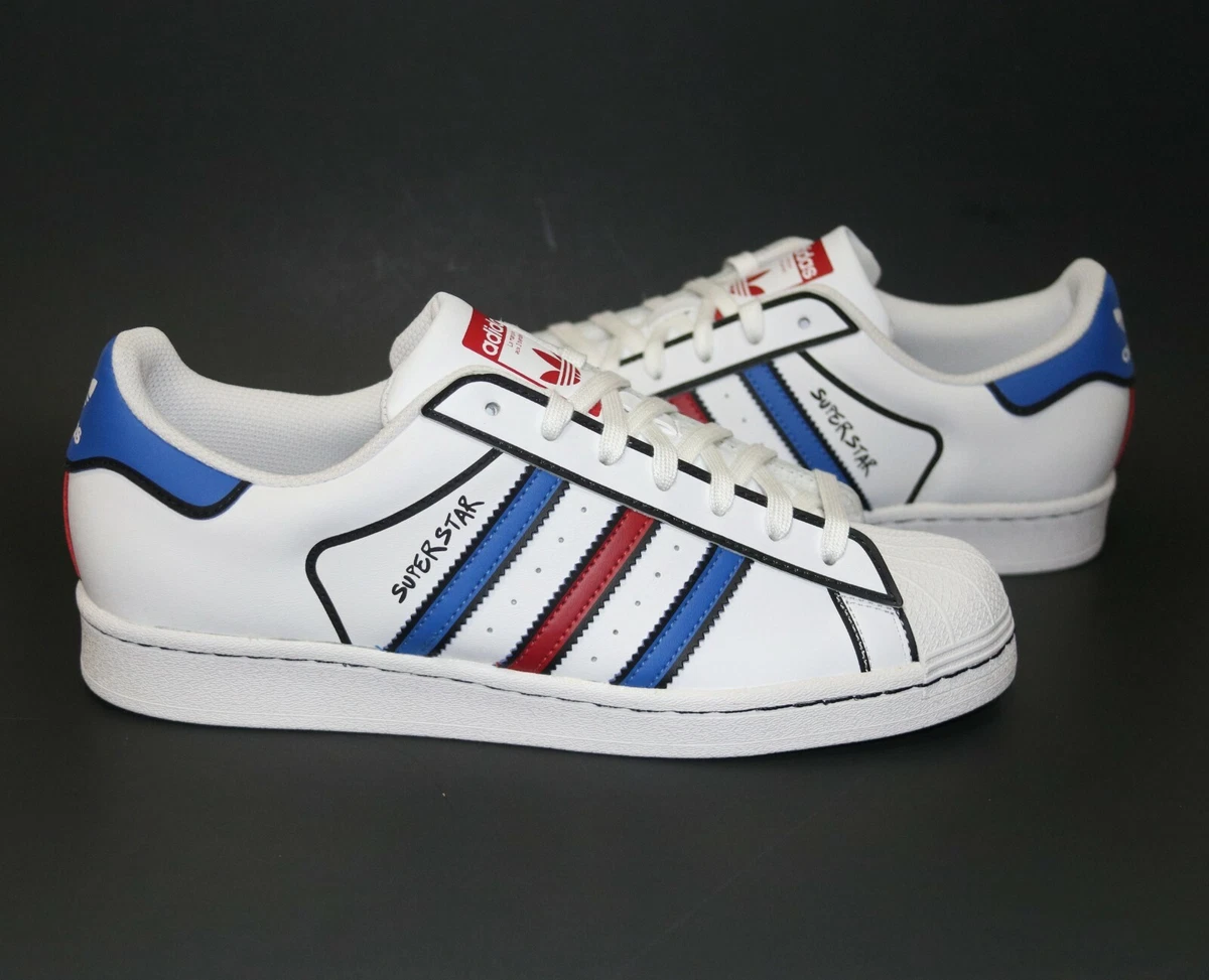 ADIDAS Originals Shoes, Red/White/Blue, Size 6-9, |