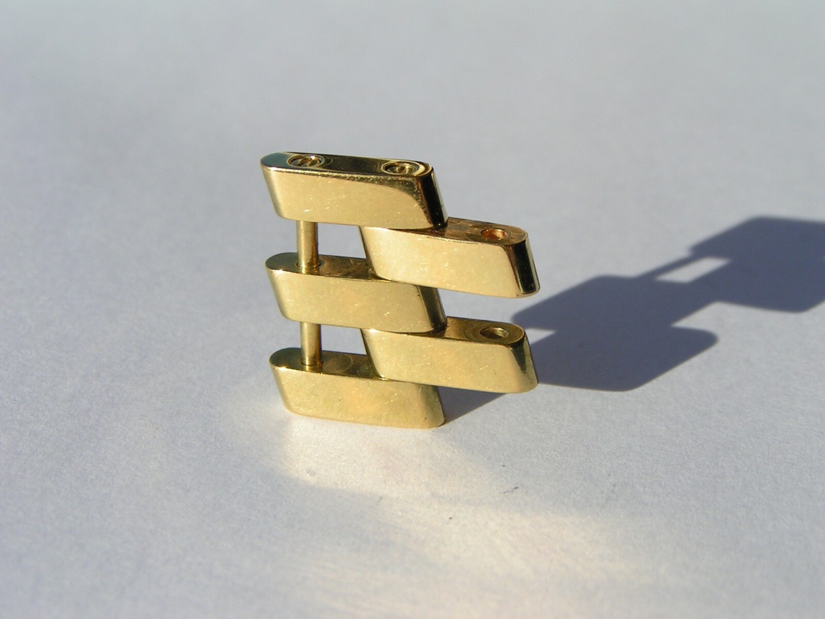 Breitling 18mm Pilot vergoldet Gold plated Stahl Glied Link Chronomat I239  | eBay.de