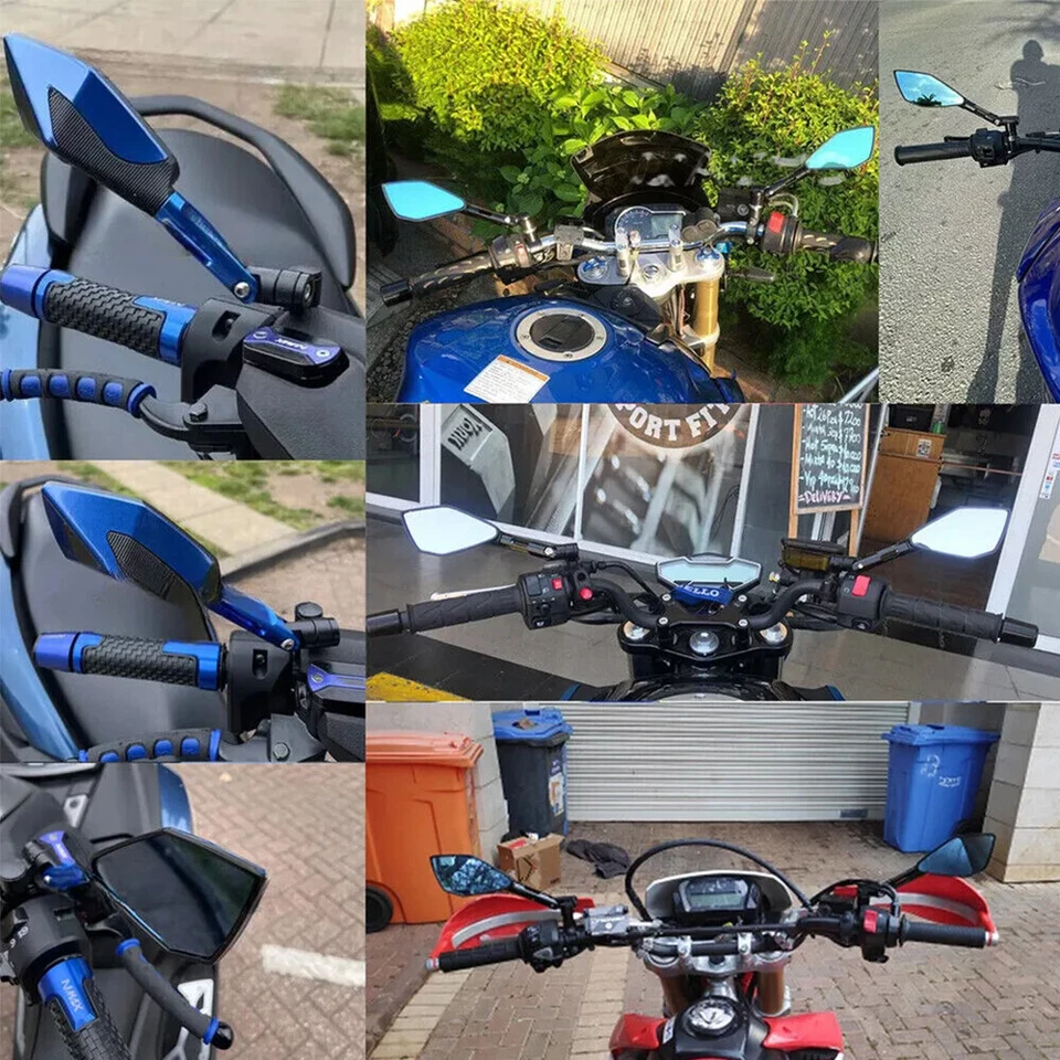 Silver Motorcycle Rear View Mirror Anti-glare For Honda XR650L XR650 L XR 650L — 第 4/4 张图片