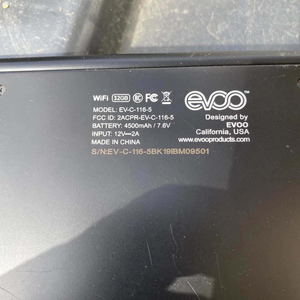 Evoo 10” Laptop Parts Only Model Evc1165 - Image 3 of 4