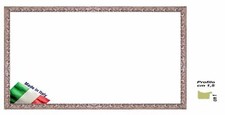Cornice in legno in argento antico per foto, stampe, poster  Spessore  cm 1,6