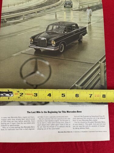 Vintage 1963 Mercedes Benz Print Ad - Picture 6 of 7