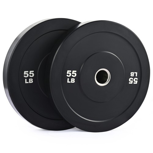 Juego de placas de peso de 55 lb para gimnasio en casa entrenamientos de barra olímpica paquete de 2" - Imagen 6 de 7
