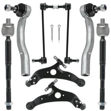 8pc Front Lower Control Arm Sway Bar Tie rods for 2004 2005 -2010 Toyota Sienna