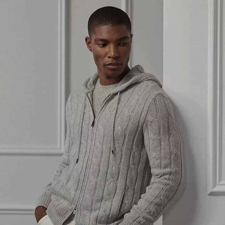 Full zip knit clearance sweater