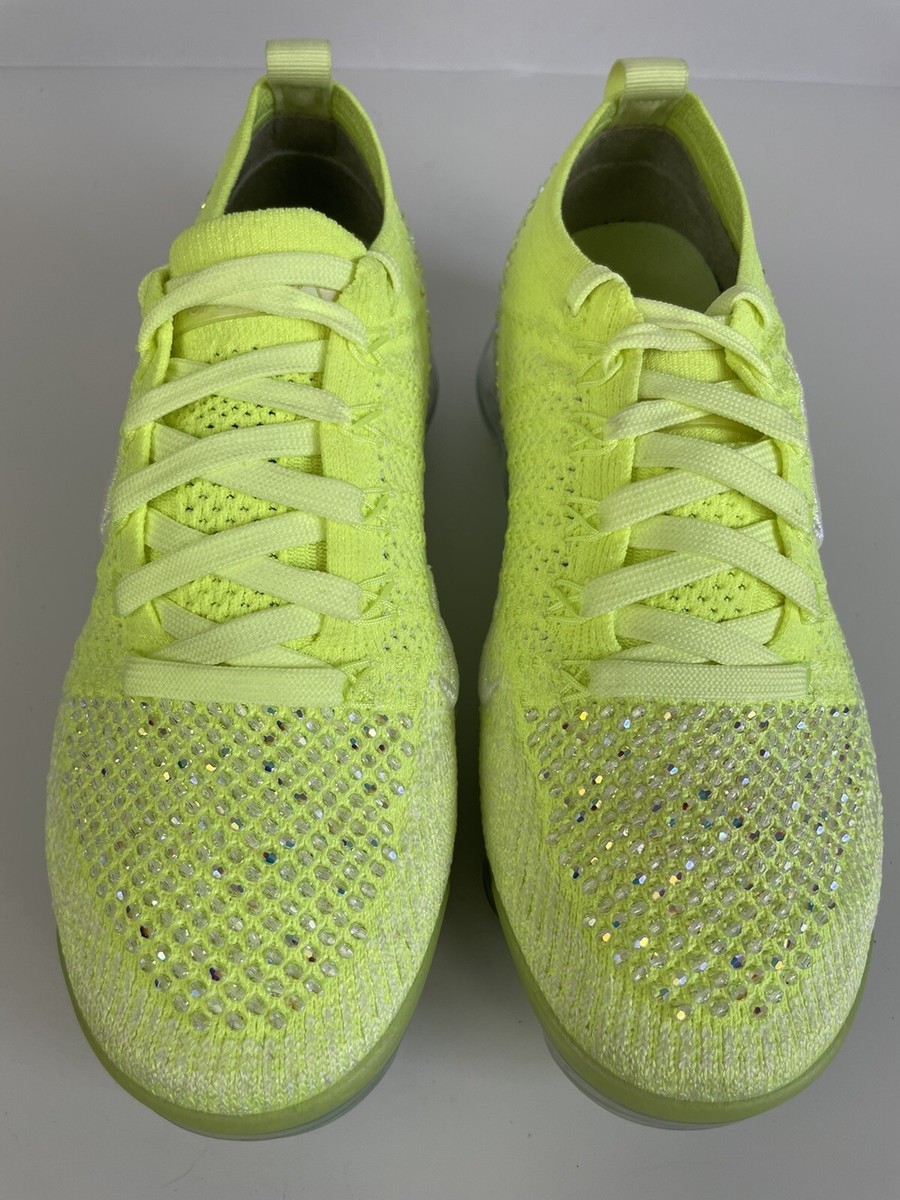 Nike X SWAROVSKI Womens VaporMax 2 Flyknit LXX Volt Green
