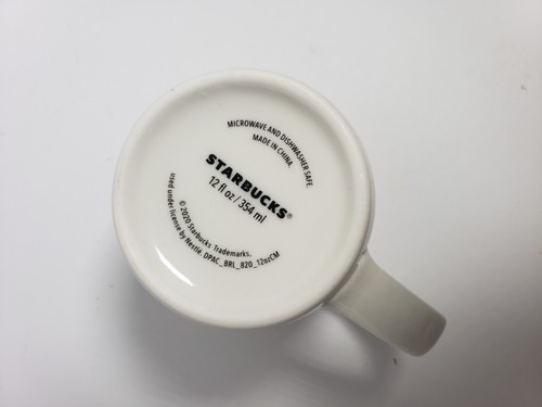 Starbucks 2020 White Coffee Mug Tea Cup 12oz Green Logo Mermaid - Picture 7 of 11