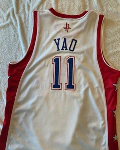 Yao Ming 2004 NBA All Star West reebok Authentic White Jersey Men's - Picture 3 of 5