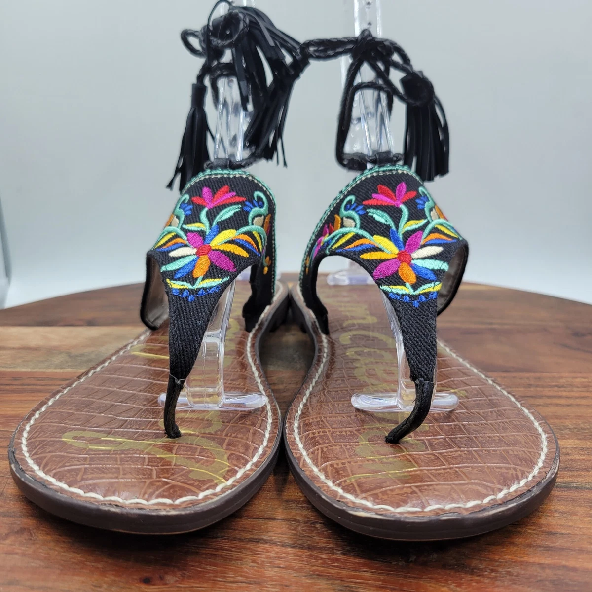 Boho lace sales up sandals