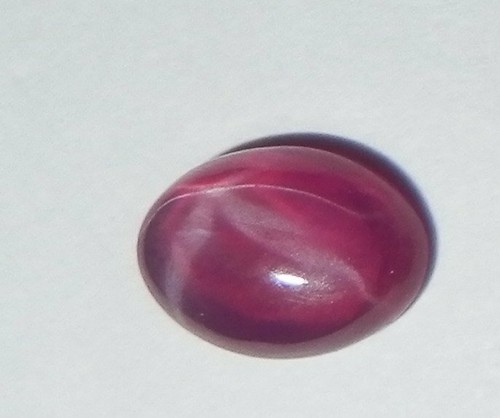 Transparent Star Ruby Oval 7x5 mm Cabochon 6 Rayed Lab-created Stone 5 pcs Lot - Picture 6 of 12