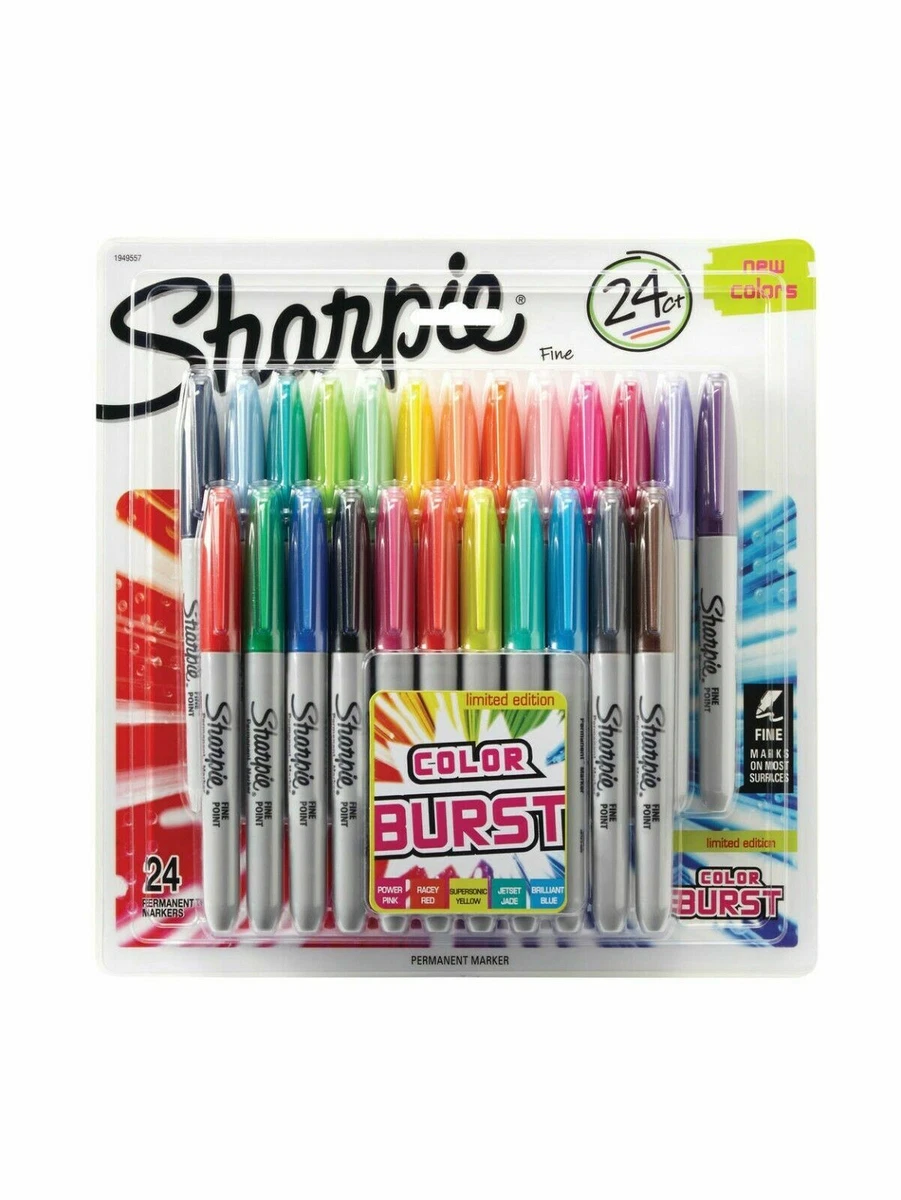 Sharpie® Fine Point Color Burst Permanent Markers, 24 pk - Fry's