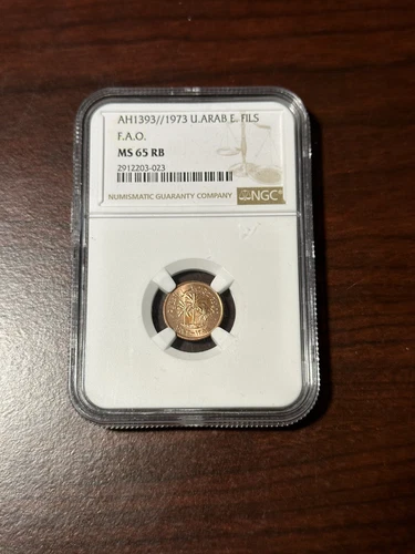 UAE 1 Fil 1973 F.A.O. NGC MS65RB