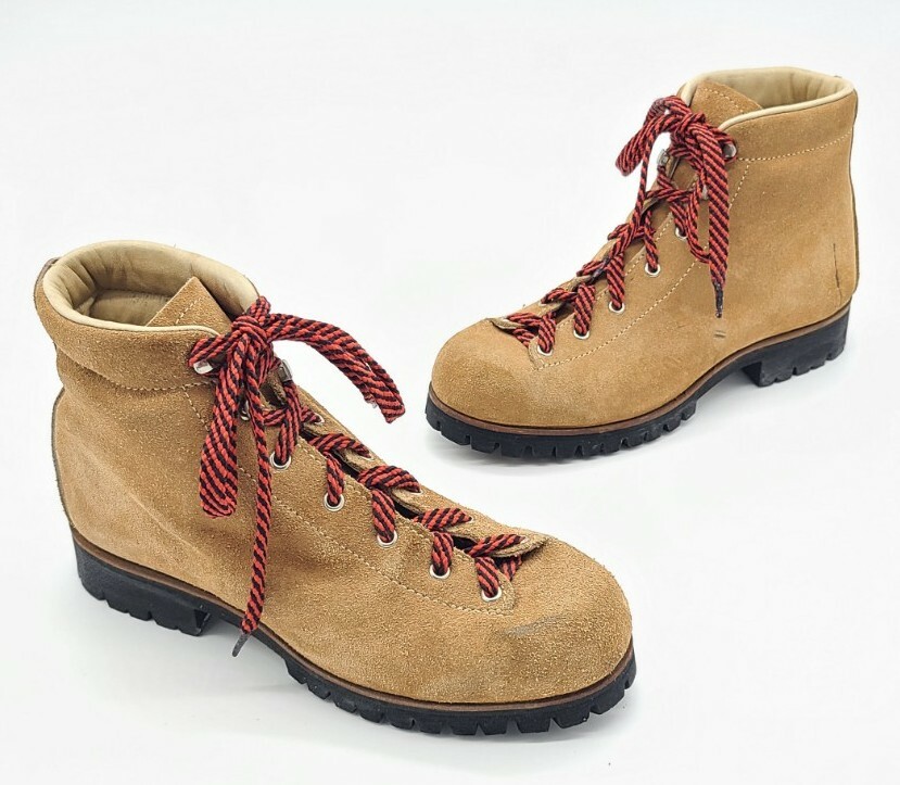 Vtg VASQUE Brown Suede Leather Hiking Mountaineering Boots  display picture 3