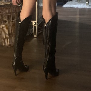 nine west thigh high boots