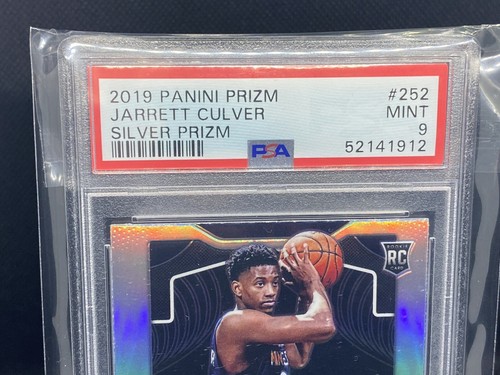2019-20 Panini Silver Prizm #252 Jarrett Culver RC Rookie PSA 9 Timberwolves - Picture 3 of 6