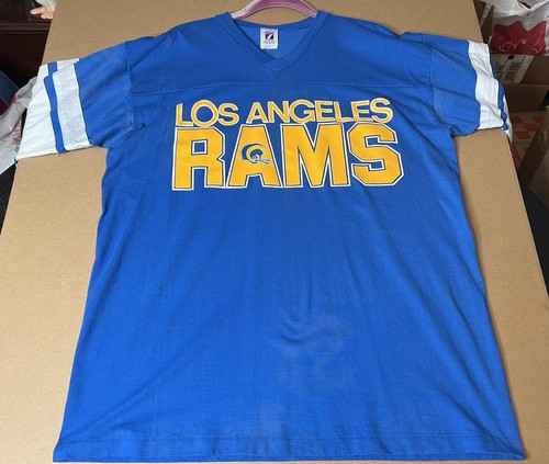 Vintage Los Angeles LA Rams Shirt Mens Large Logo 7 Jersey Shirt NFL Football US - Picture 2 of 12