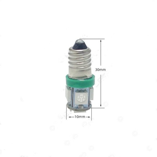 10X 5050 5SMD E10 Screw LED Bulbs For Car Dashboard Indicator Lights 6V 12V 24V - Picture 2 of 14