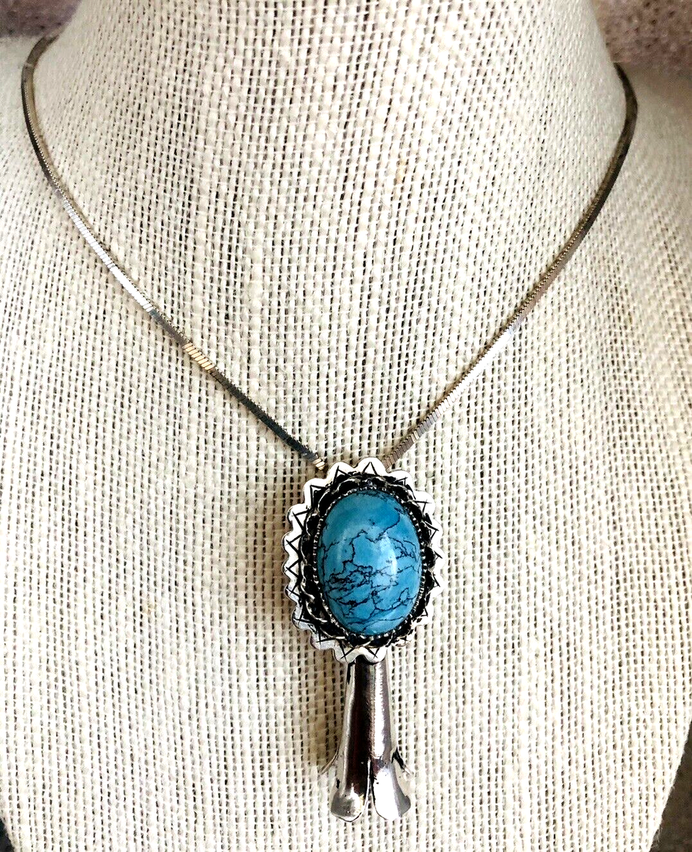 Marvelous Vintage Native American Navajo Domed Turquoise Sterling Silver Cross Pendant Marvelous Vintage Native American Navajo Domed Turquoise Sterling Silver Cross Pendant