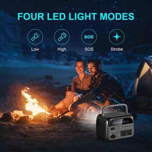 600W 500W Portable Power Station Solar Generator Backup Battery For Camping - Picture 31 of 34
