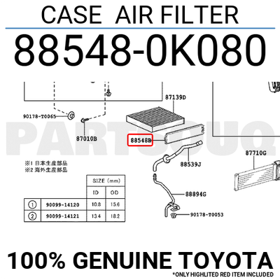 Toyota 88548 52010
