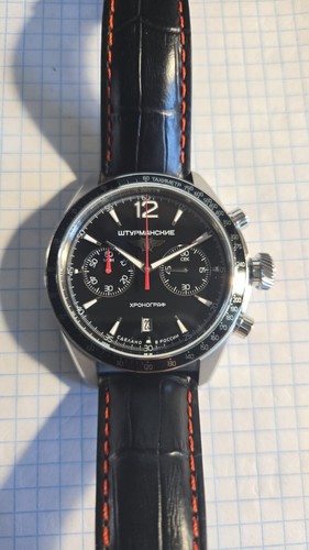 Men's Pilots Chronograph Watch Sturmanskie Russian New With Box - Picture 7 of 15