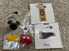 Lot of 4 Disney Characters Iron-On Patches  Simba, Mickey Mouseketeer Patched