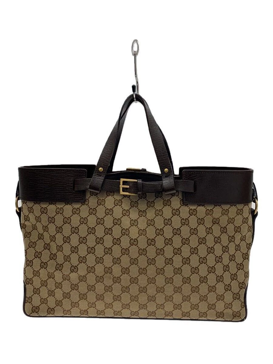 Sac fourre tout GUCCI GG toile marron occasion