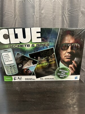 Clue- Secrets and Spies Brand New In Box - Some Corner Damage But Still Sealed