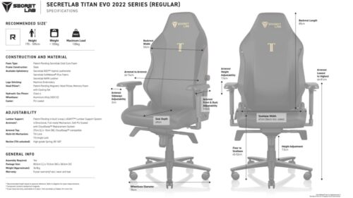 chaise de bureau gaming secretlab - Imagen 6 de 6