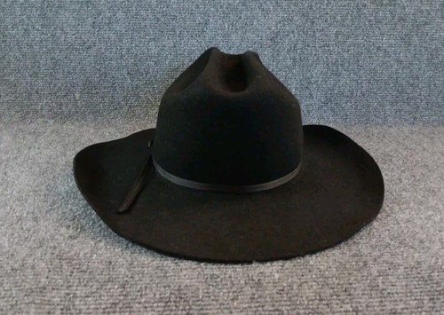 Turner Hat Company Herren schwarz Belüftungslöcher Western Cowboy Hut Größe X-Large mit Band - Bild 3 von 10