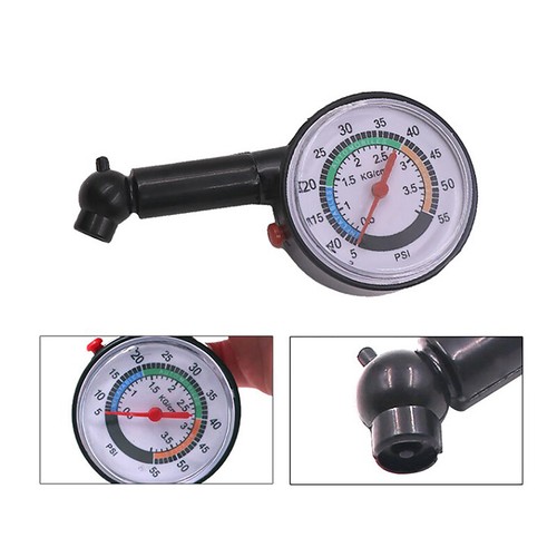 Car Tyre Tire Pressure Gauge For Car Auto Motorcycle Truck Bike Dial Meter - Picture 4 of 8