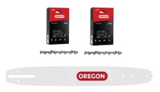 12" Bar & 2 Chains For Earthwise LCS32412, YT4729 Saws 120SDEA041 / 91VXL045G(2)