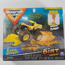 * Exclusive * Spin Master Monster Jam Earth Shaker and Monster Dirt Starter Set