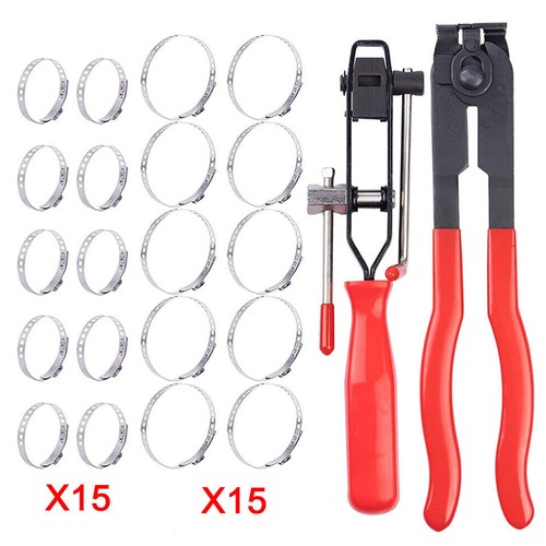 30Pcs Universal CV Boot Clips Kit With Tool Stainless Steel CV Joint Crimp Clamp - Picture 2 of 11