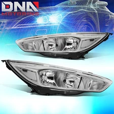 FOR 15-18 FOCUS CHROME HOUSING CLEAR CORNER SIDE HEADLIGHT HEADLAMP REPLACEMENT