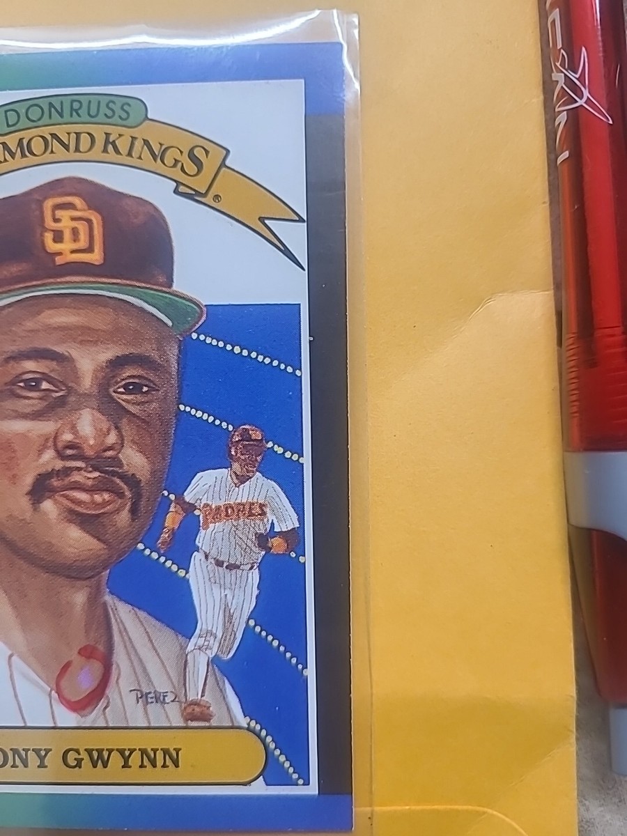 1989 Donruss - Diamond Kings #6 Tony Gwynn Error Ink Dot | eBay