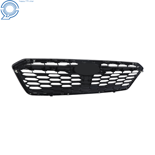 For 17-19 Subaru Impreza Mesh Assembly Front Bumper Grille W/Chrome Trim Plastic - Picture 8 of 18