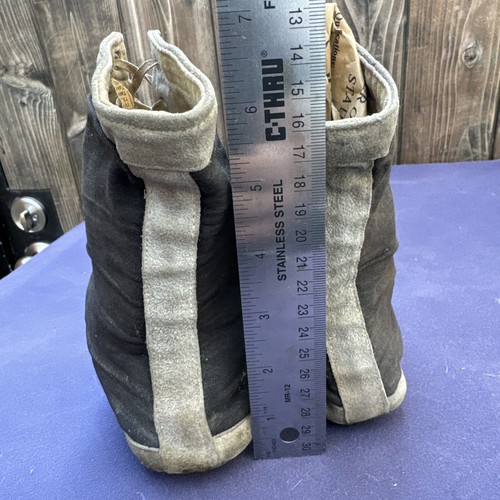 Vintage Antique Boxing Wrestling Cloth Lace Up Boots Shoes - Picture 7 of 7