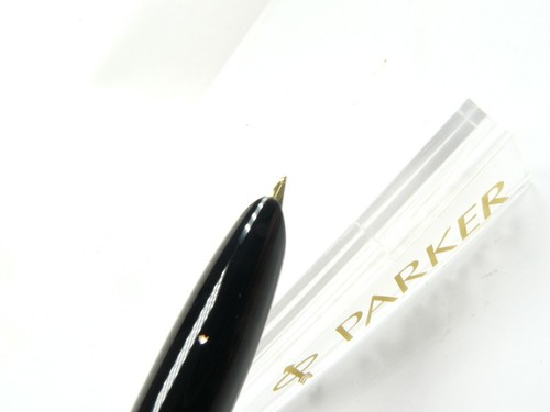 PARKER 51 SCHWARZ DELUXE GT FÜLLFEDERHALTER 18K FEINE FEDER NEUESTE VERSION - Bild 8 von 10