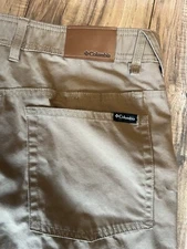 Columbia Men's Tech Trail II Pant Size 38x32 Beige Active Fit Stretch Hike Work