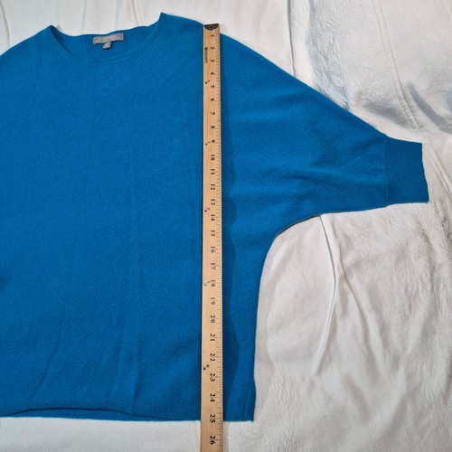MAGLIONE NEIMAN MARCUS 100% CASHMERE BLU GRANDE - Foto 2 di 13