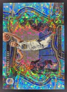 2022-23 Panini Select Light Blue Disco Prizms #227 Stephen Curry Courtside /99