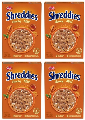 Cereal de desayuno Post Honey Shreddies, 440 g (paquete de 4) - Imagen 1 de 5