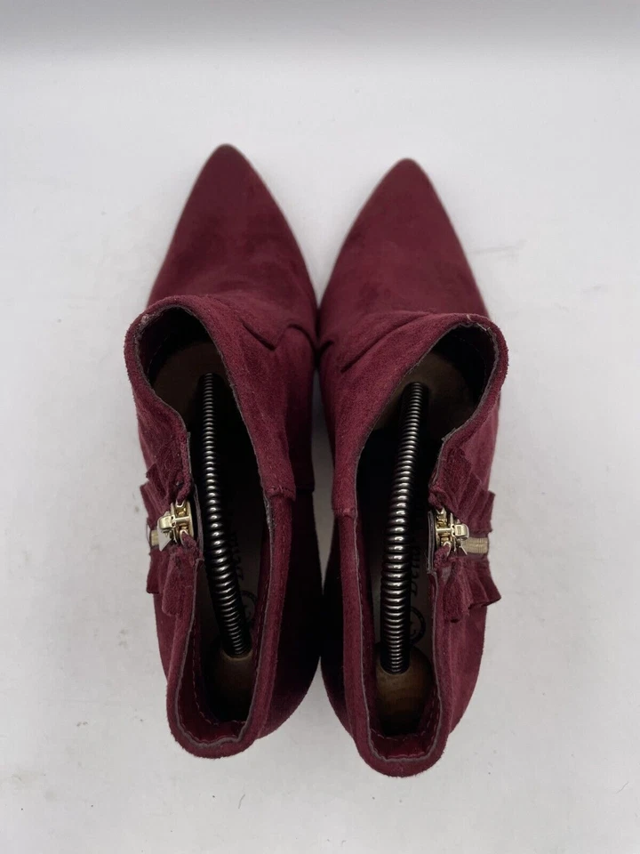 Женские туфли на лодыжке Bella Vita Sadie II размер 10 М бордовые замшевые сбоку на молнии с заостренным носком - Изображение 4 из 4