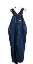 Vintage BIG MAC Blue Denim Jean Bib Overalls Mens Workwear Size 50 x 29.5" Read