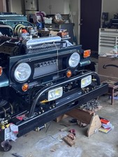 Fj40 Bumper Warn Winch Lights Bar And Bull Bar Original Toyota Rare Fj45 Bj40
